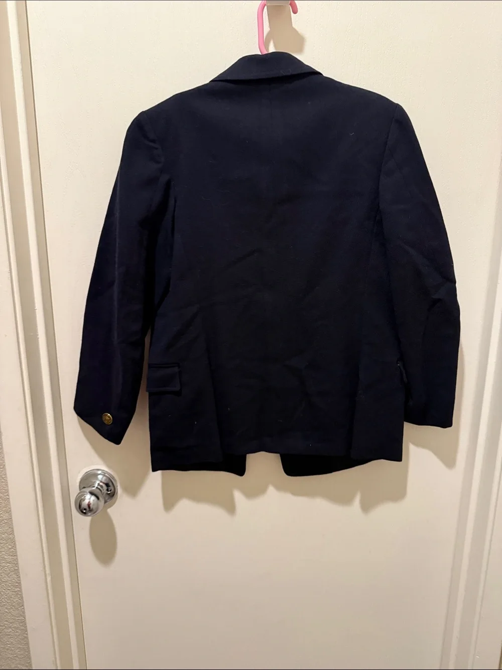 The annexDouble-Breasted Navy Blazer